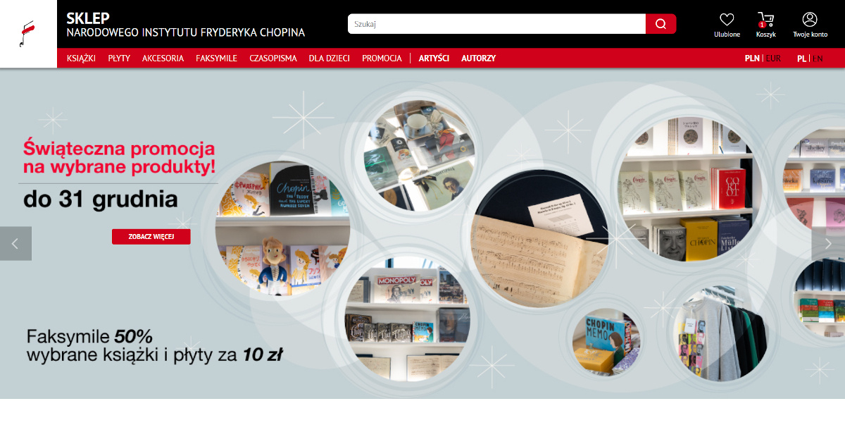 Digital store of the Fryderyk Chopin Institute
